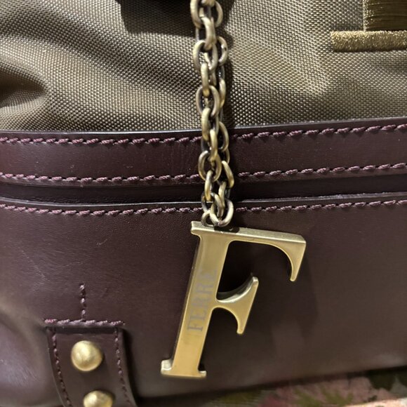 Gianfranco Ferre Green and Leather Purse - Picture 2 of 9